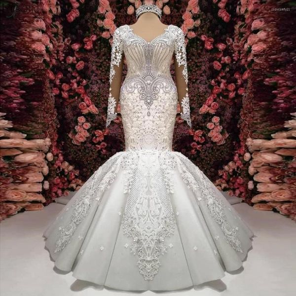 2023 plus size mermaid wedding dresses bridal gown v neck long sleeves lace applique crystals beaded beach ruffles custom made vestidos de n, White
2023 plus size mermaid wedding dresses bridal gown v neck long sleeves lace applique crystals beaded beach ruffles custom made vestidos de n, White