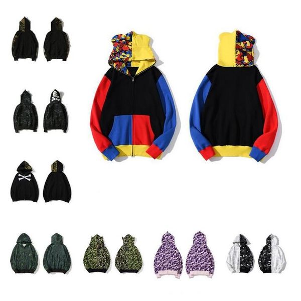 2022 mens women designer shark hoodies autumn winter camouflage zip up hoodies jacket hoodie sweatshirts size s-xxxl, Black
2022 mens women designer shark hoodies autumn winter camouflage zip up hoodies jacket hoodie sweatshirts size s-xxxl, Black