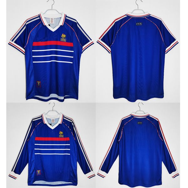 1998 retro soccer jerseys french zidane henry pogba maillot de foot shirts football training uniform vintage classic long short sleeve home, Black;blue
1998 retro soccer jerseys french zidane henry pogba maillot de foot shirts football training uniform vintage classic long short sleeve home, Black;blue