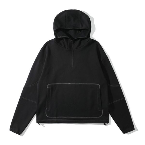 front pocket black color hooded sweatshirts men's autumn winter casual loose hoodies high street, Black;brown
front pocket black color hooded sweatshirts men's autumn winter casual loose hoodies high street, Black;brown