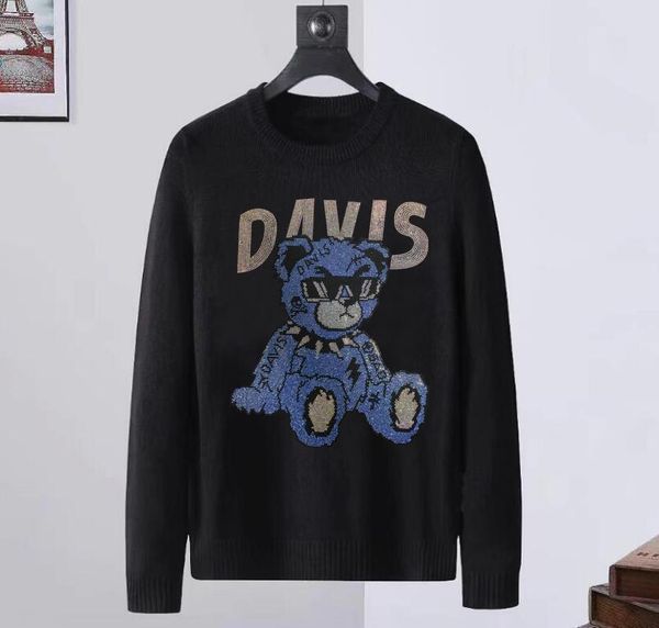 men designer rhinestone sweaters casual pullover hip hop long sleeve smile, White;black
men designer rhinestone sweaters casual pullover hip hop long sleeve smile, White;black