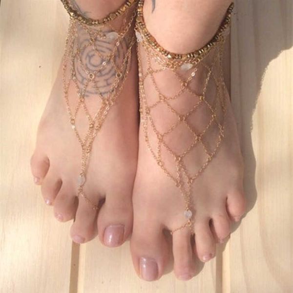 fashion simple gold color mesh chain toe ring anklets summer beach barefoot sandals anklets for women bohemia charm gift, Red;blue
fashion simple gold color mesh chain toe ring anklets summer beach barefoot sandals anklets for women bohemia charm gift, Red;blue
