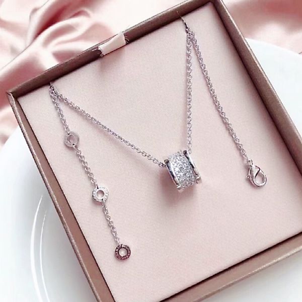 bvl spring necklace classic designer women's pendant popular european and american couples holiday jewelry gift factory wholesale and r, Silver
bvl spring necklace classic designer women's pendant popular european and american couples holiday jewelry gift factory wholesale and r, Silver