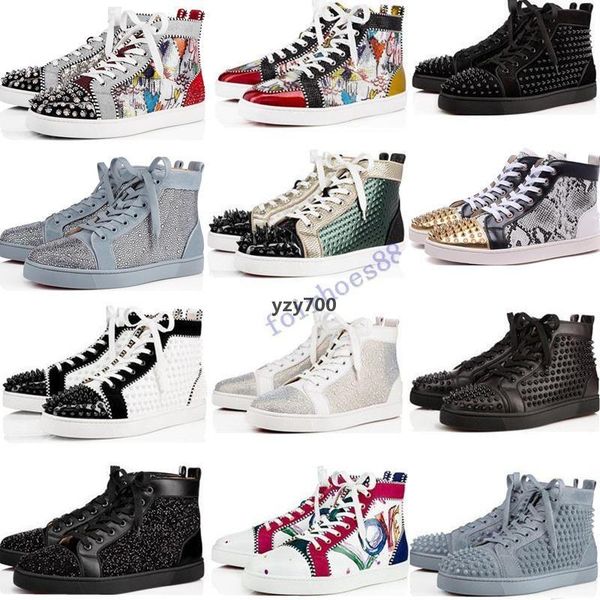 red bottomed shoe christians new red shoes men women studded spikes platform sneakers vintage genuine leather casual rivet sneaker 36 kxi, Black
red bottomed shoe christians new red shoes men women studded spikes platform sneakers vintage genuine leather casual rivet sneaker 36 kxi, Black