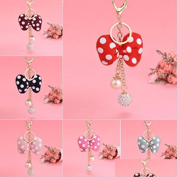 keychains lanyards dot bow key chain pearl porte clef for women bag keyring holder accessories hanging 6 colors drop delivery 2021 dhbfb, Silver
keychains lanyards dot bow key chain pearl porte clef for women bag keyring holder accessories hanging 6 colors drop delivery 2021 dhbfb, Silver