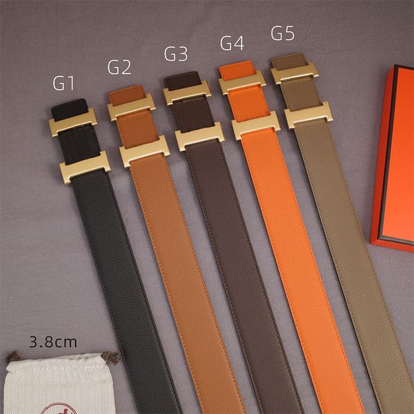 h big letter mens brand belts with litchi grain cowhide ceinture women belt smooth buckle 5 colors, Black;brown
h big letter mens brand belts with litchi grain cowhide ceinture women belt smooth buckle 5 colors, Black;brown
