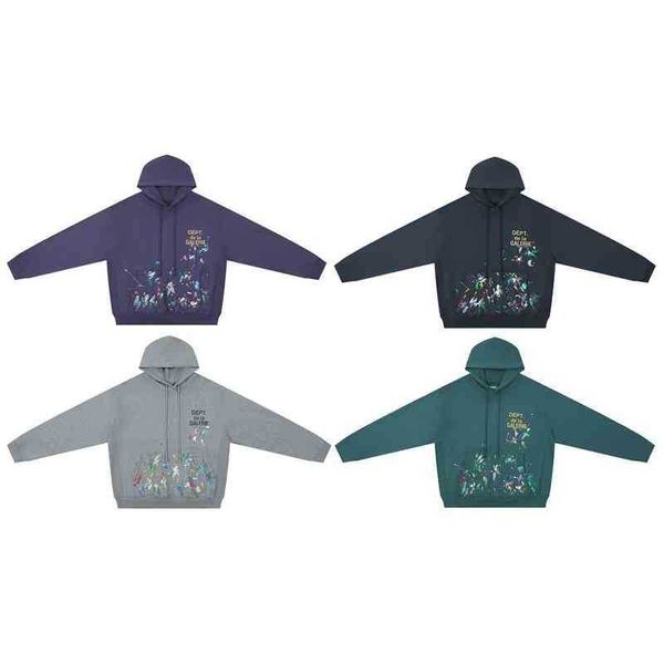 designer 2022 fashion men's hoodies cotton sweater galleryt deptss washed speckle series hooded plush sweater coat loose casual coat fo, Black
designer 2022 fashion men's hoodies cotton sweater galleryt deptss washed speckle series hooded plush sweater coat loose casual coat fo, Black