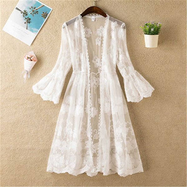 women's sweaters 2022 summer beach lace sunscreen vest floating sleeves thin air conditioning midlength scarves female allematch outerw, White;black
women's sweaters 2022 summer beach lace sunscreen vest floating sleeves thin air conditioning midlength scarves female allematch outerw, White;black