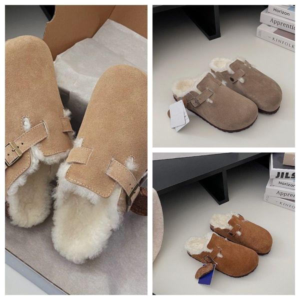 boston fur furry slippers leather flats mules half slipper winter warm casual loafers for men women lazy birkes shearling sandals brown ches, Black
boston fur furry slippers leather flats mules half slipper winter warm casual loafers for men women lazy birkes shearling sandals brown ches, Black