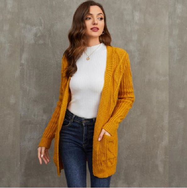 women sweater autumn/winter lingge medium and long loose female knitted cardigan, White;black
women sweater autumn/winter lingge medium and long loose female knitted cardigan, White;black