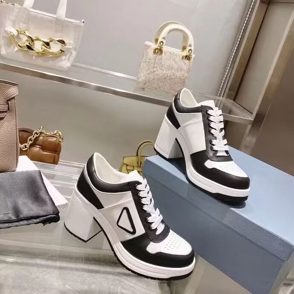 thick heel women's designer dress shoes fashion casual leather stitched high heels 8.5cm luxury walk show party wedding shoes matching, Black
thick heel women's designer dress shoes fashion casual leather stitched high heels 8.5cm luxury walk show party wedding shoes matching, Black