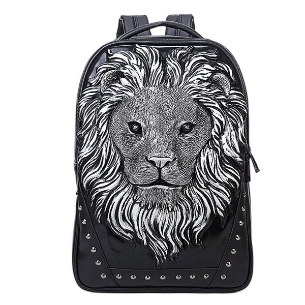 pu leather backpack lion printed pattern backpacks fashion lapbackpacks shoulder bags schoolbags riveted large capacity schoolbag
pu leather backpack lion printed pattern backpacks fashion lapbackpacks shoulder bags schoolbags riveted large capacity schoolbag