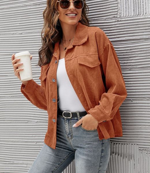 women's jackets women casual long sleeve corduroy shirt jacket buttons blouse coat overshirt plus size shacket loose outwear cardigan, Black;brown
women's jackets women casual long sleeve corduroy shirt jacket buttons blouse coat overshirt plus size shacket loose outwear cardigan, Black;brown