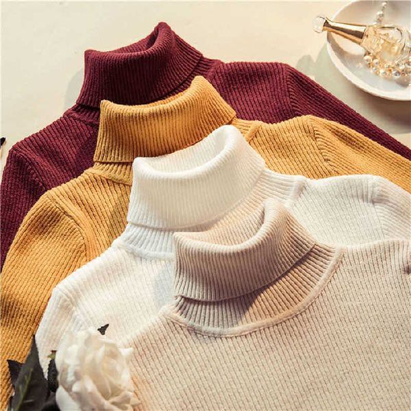women's sweaters jmprs turtleneck women knitted sweater autumn long sleeve women jumper casual winter korean slim basic blouse j220915, White;black
women's sweaters jmprs turtleneck women knitted sweater autumn long sleeve women jumper casual winter korean slim basic blouse j220915, White;black