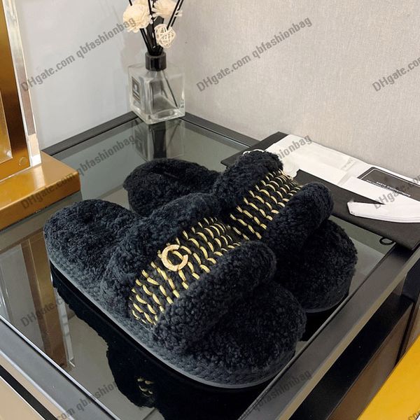 womens braided wool slippers 22ss designer f/w mules indoor platform slides flip flops open shoes sandals loafers soft warm comfy slip on ca, Black
womens braided wool slippers 22ss designer f/w mules indoor platform slides flip flops open shoes sandals loafers soft warm comfy slip on ca, Black