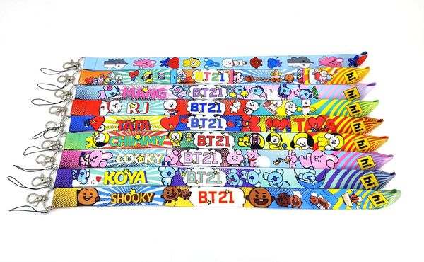 bt21 pets neck strap keychain lanyard for keys id badge holder diy hang rope webbing ribbon mobile phone case accessories
bt21 pets neck strap keychain lanyard for keys id badge holder diy hang rope webbing ribbon mobile phone case accessories