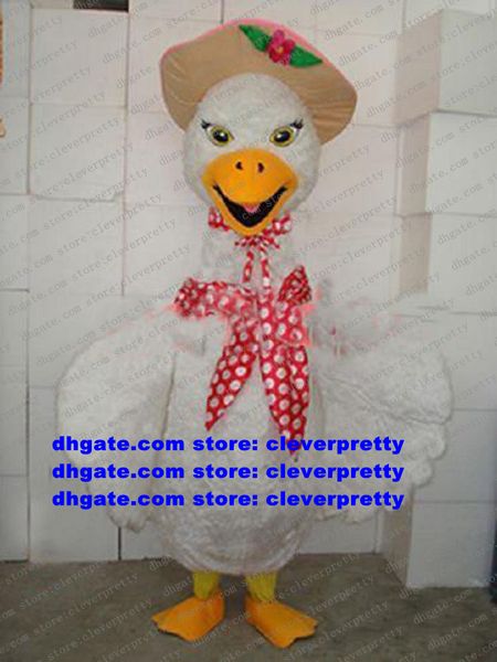 white goose swan mascot costume mascotte cygnus geese cartoon character outfit suit children playground trade exhibition no.735, Red;yellow
white goose swan mascot costume mascotte cygnus geese cartoon character outfit suit children playground trade exhibition no.735, Red;yellow