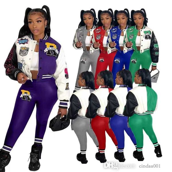 winter women tracksuits double thread fashion set designer baseball jackets sweatpants outfits letters printed stitching long sleeve sweatsu, Gray
winter women tracksuits double thread fashion set designer baseball jackets sweatpants outfits letters printed stitching long sleeve sweatsu, Gray