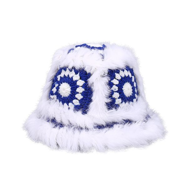 women hollow flower knitted fisherman hat handmade rabbit hair wool crochet matching basin hat autumn winter female panama, Blue;gray
women hollow flower knitted fisherman hat handmade rabbit hair wool crochet matching basin hat autumn winter female panama, Blue;gray