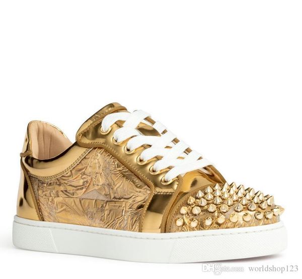 red-bottoms boot christians 2019 gold fold leather spiked low/high sneaker men's seavaste spike low-sneakers round toe with tonal uge, Black
red-bottoms boot christians 2019 gold fold leather spiked low/high sneaker men's seavaste spike low-sneakers round toe with tonal uge, Black