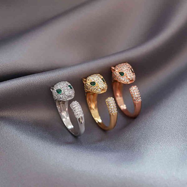 japanese and korean exaggerated inlaid zircon diamond leopard child head open joint ring mouth lover female jewelry, Silver
japanese and korean exaggerated inlaid zircon diamond leopard child head open joint ring mouth lover female jewelry, Silver