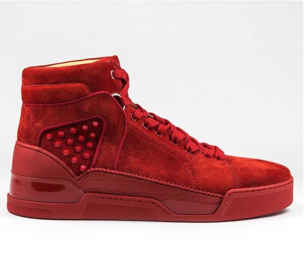 red-bottoms boot christians strong-mens retro sneaker high rubber shoe loubikick flat suede flamenco super quality red-soles snea rko, Black
red-bottoms boot christians strong-mens retro sneaker high rubber shoe loubikick flat suede flamenco super quality red-soles snea rko, Black