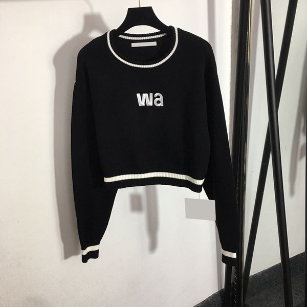 fashion letters embroidery sweaters 2 colors knit shirts crew neck long sleeve female brand sweater, White;black
fashion letters embroidery sweaters 2 colors knit shirts crew neck long sleeve female brand sweater, White;black