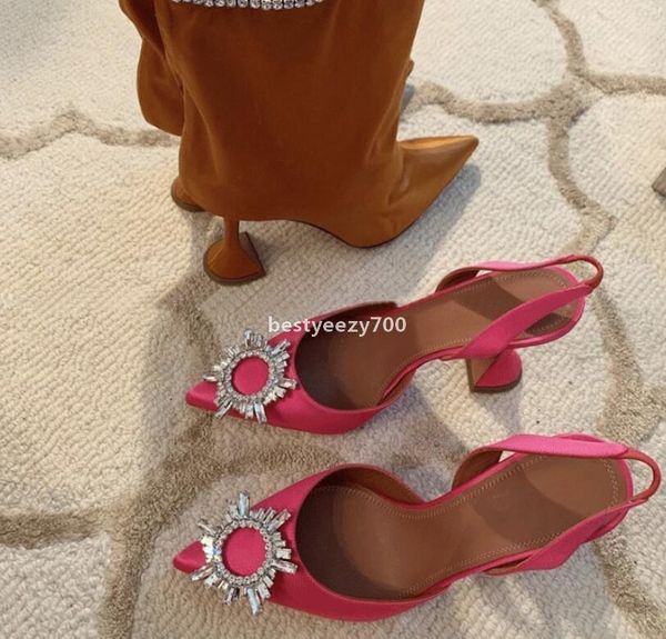 sandal amina muaddi dress shoes ladies designer begum crystal brooch satin slingback pumps pointed toe elasticated strap 8cm high he zyh, Black
sandal amina muaddi dress shoes ladies designer begum crystal brooch satin slingback pumps pointed toe elasticated strap 8cm high he zyh, Black