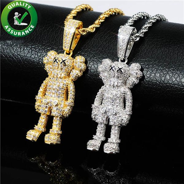 iced out pendant hip hop jewelry mens luxury designer necklace bling diamond cartoon dolls pendants hiphop fashion charms rapper a336q, Silver
iced out pendant hip hop jewelry mens luxury designer necklace bling diamond cartoon dolls pendants hiphop fashion charms rapper a336q, Silver