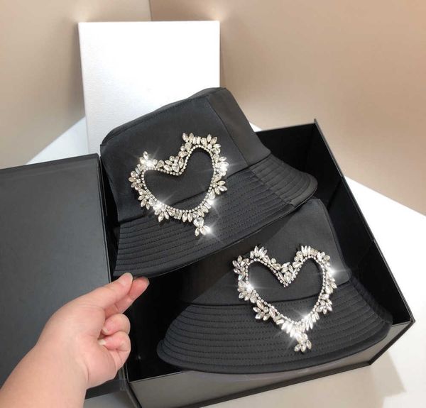 new bucket hat french fashion heavy industry rhinestone love fisherman light luxury trend women's summer sunshade, Blue;gray
new bucket hat french fashion heavy industry rhinestone love fisherman light luxury trend women's summer sunshade, Blue;gray