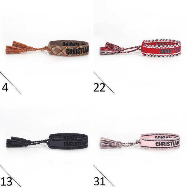 luxury fashion women bracelets brand d designer bangle jewelry bohemian female embroidered letter hand woven tassel rope bracelet men girl f, Golden;silver
luxury fashion women bracelets brand d designer bangle jewelry bohemian female embroidered letter hand woven tassel rope bracelet men girl f, Golden;silver