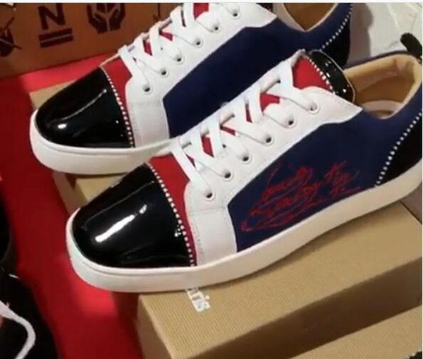 red-bottoms boot christians luxury design men's casual shoe red soles junipr spikes rubber homme sneakers spiked calfskin leather color, Black
red-bottoms boot christians luxury design men's casual shoe red soles junipr spikes rubber homme sneakers spiked calfskin leather color, Black