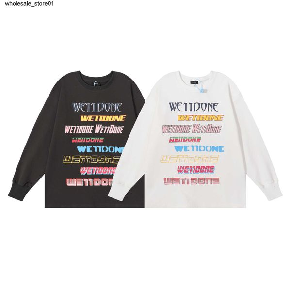 men's hoodies designer sweatshirts men's women's winter new we11done rainbow gradual change bullet screen letter printed swea, Black
men's hoodies designer sweatshirts men's women's winter new we11done rainbow gradual change bullet screen letter printed swea, Black