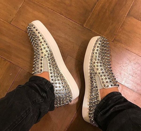 red-bottoms boot christians spring leather slip-on flat spiked shoe men's low shoes red rivets loafers roune toe flats outdoor walking, Black
red-bottoms boot christians spring leather slip-on flat spiked shoe men's low shoes red rivets loafers roune toe flats outdoor walking, Black