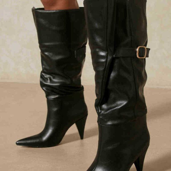 boots women's autumn and winter new european and american fashion metal buckle strap decoration knee high sleeve stiletto boots 220913, Black
boots women's autumn and winter new european and american fashion metal buckle strap decoration knee high sleeve stiletto boots 220913, Black