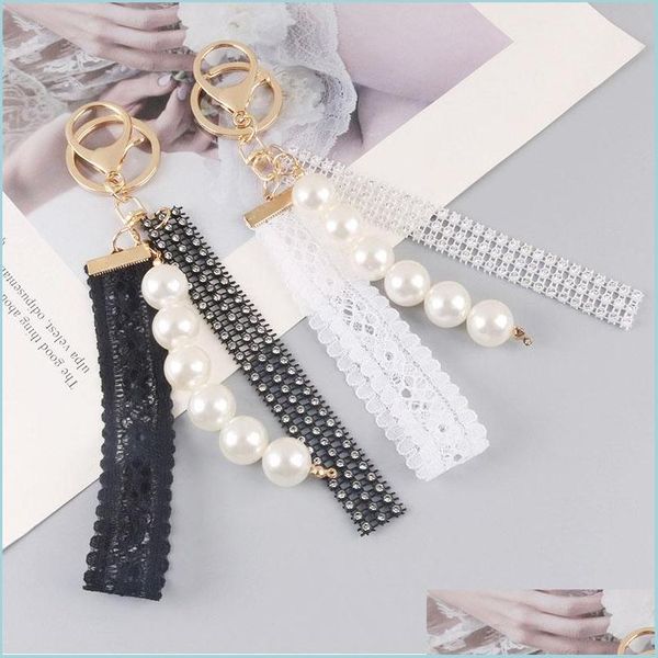 keychains lanyards korean lace imitation pearl keychain fashion tassel accessories pendant key ring women backpack holder drop del dh6yj, Silver
keychains lanyards korean lace imitation pearl keychain fashion tassel accessories pendant key ring women backpack holder drop del dh6yj, Silver