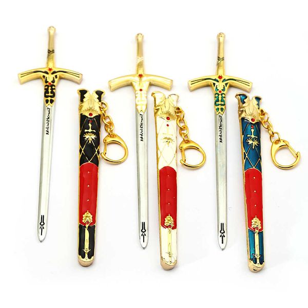 keychains cartoon anime fate stay night king arthur saber sword keychain key chain cosplay men children gift g221026, Silver
keychains cartoon anime fate stay night king arthur saber sword keychain key chain cosplay men children gift g221026, Silver