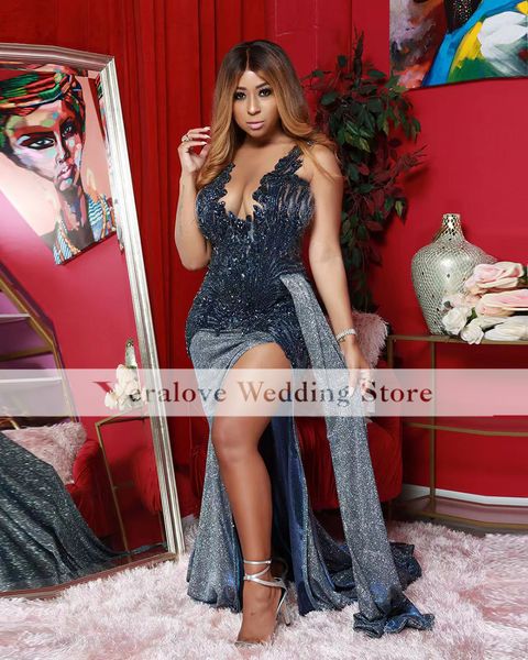elegant evening dress mermaid collection grey sequin sparkly beads crystal vestidos de gala party wear for prom, Black
elegant evening dress mermaid collection grey sequin sparkly beads crystal vestidos de gala party wear for prom, Black