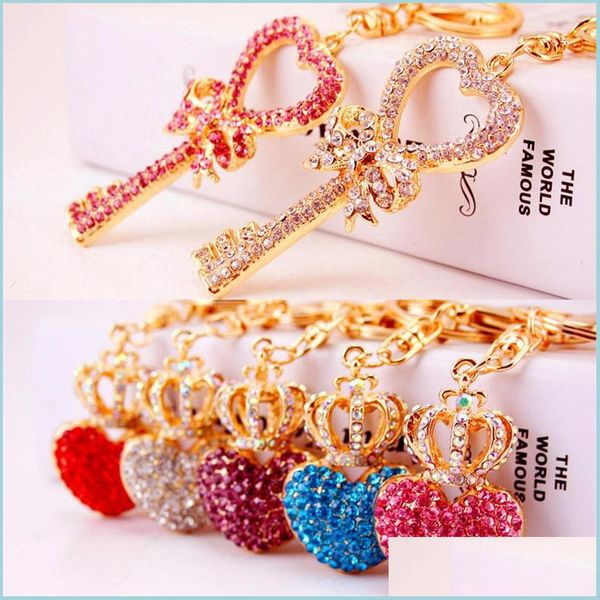 keychains lanyards bling car holder key ring crown heart lovers beautif keyring goldcolor design crystal keychain jewelry drop del dhqa2, Silver
keychains lanyards bling car holder key ring crown heart lovers beautif keyring goldcolor design crystal keychain jewelry drop del dhqa2, Silver