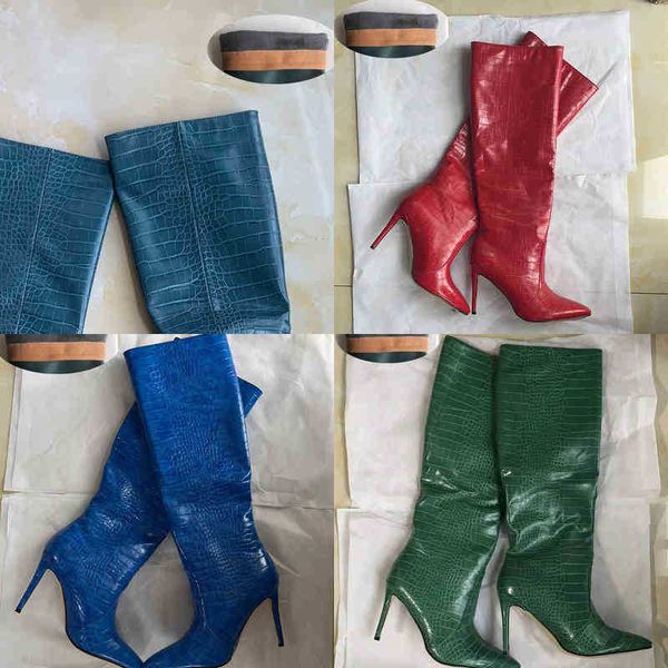 boots crocodile pattern knee high heels women boots pointed toe neon green stiletto heels boots female runway banquet women shoes 220913, Black
boots crocodile pattern knee high heels women boots pointed toe neon green stiletto heels boots female runway banquet women shoes 220913, Black