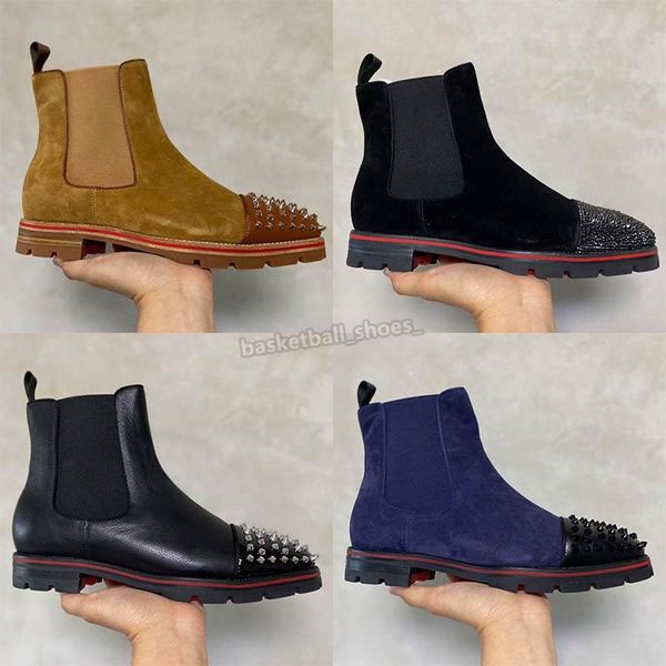 red-bottoms boot christians men casual shoes rivets flat mens cowhide genuine leather dress party walking shoe fashion reds isx, Black
red-bottoms boot christians men casual shoes rivets flat mens cowhide genuine leather dress party walking shoe fashion reds isx, Black