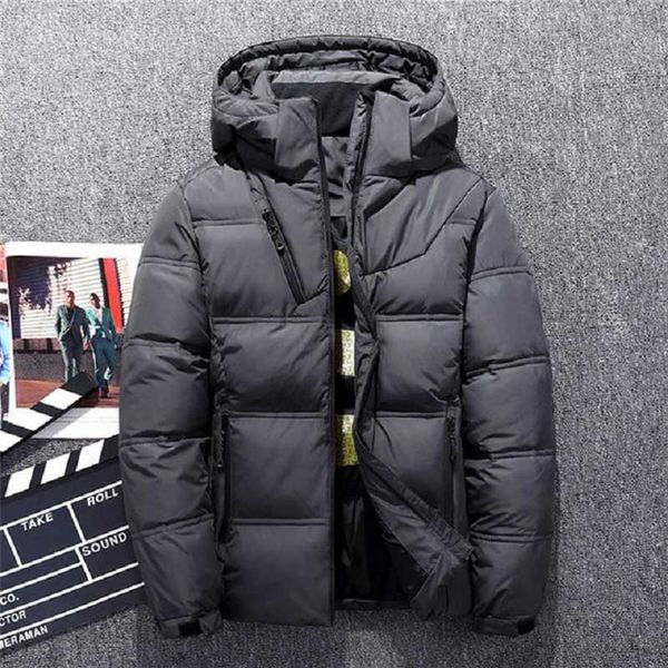 windproof down jackets men warm hooded winter outerwear smart casual white down coats male padded jacket q0901308e, Black
windproof down jackets men warm hooded winter outerwear smart casual white down coats male padded jacket q0901308e, Black