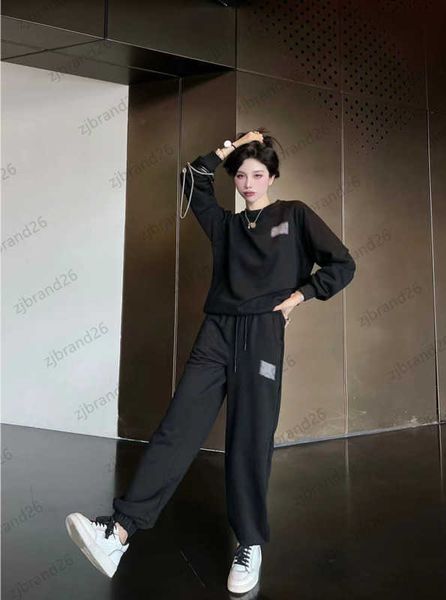 two piece pants womens letter printing hoodless long sleeve regular pullover coat drawstring belt loose casual trousers simple versatile sty, White
two piece pants womens letter printing hoodless long sleeve regular pullover coat drawstring belt loose casual trousers simple versatile sty, White