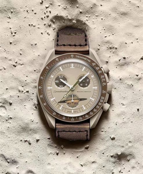 space series saturn moon watch designer fashion chronograph mens womens watches mission to saturns 41mm khaki luxury watch limited edition m, Slivery;brown
space series saturn moon watch designer fashion chronograph mens womens watches mission to saturns 41mm khaki luxury watch limited edition m, Slivery;brown