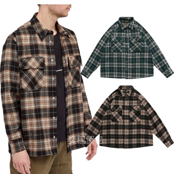 men's casual shirts vintage wool plaid high street europe and america loose long sleeve shirt coat autumn, White;black
men's casual shirts vintage wool plaid high street europe and america loose long sleeve shirt coat autumn, White;black