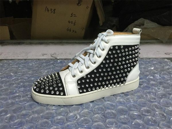 red-bottoms boot christians name designers men's high- sneakers shoes red rubber reds soles spikes homme spiked mens flat lace-up pmt, Black
red-bottoms boot christians name designers men's high- sneakers shoes red rubber reds soles spikes homme spiked mens flat lace-up pmt, Black