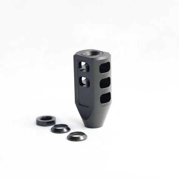 8th tactical accessories aluminium muzzle brake 1/2-28rh to 13/16-16 outer sleeve with aluminum crush washer jam nut for 9mm 5.56 .22lr .223
8th tactical accessories aluminium muzzle brake 1/2-28rh to 13/16-16 outer sleeve with aluminum crush washer jam nut for 9mm 5.56 .22lr .223