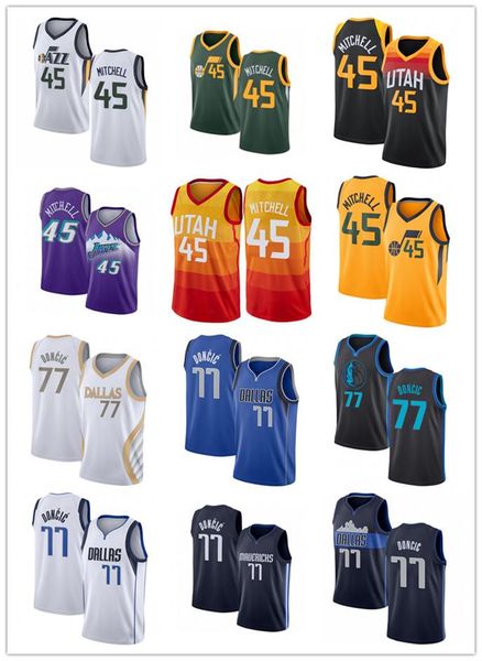 college wearsluka 2021 men 77 doncic basketball jerseys das donovan 45 mitchell red blue city retro wear, Black
college wearsluka 2021 men 77 doncic basketball jerseys das donovan 45 mitchell red blue city retro wear, Black