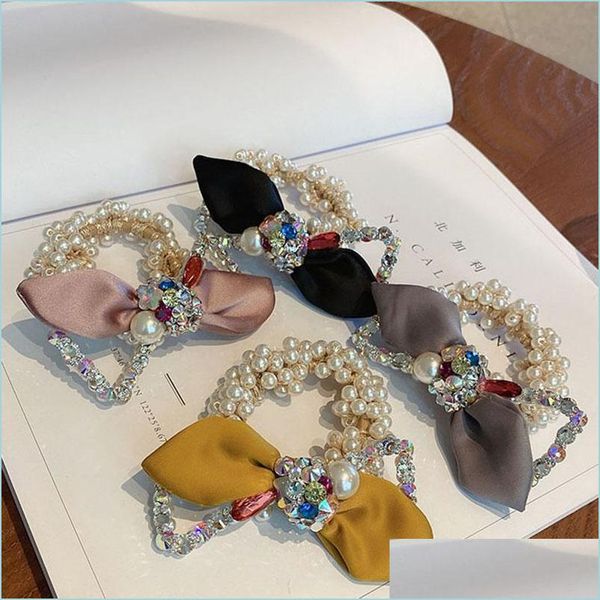 hair rubber bands pearl flower rhinestone hair accessories bows elastic hairbands rubber band headbands for girls shinny crystal tie dhmou, Pink
hair rubber bands pearl flower rhinestone hair accessories bows elastic hairbands rubber band headbands for girls shinny crystal tie dhmou, Pink