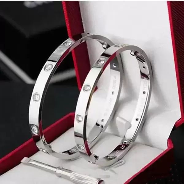 fashion designer jewelry women mens bracelet bangle 6mm 316l titanium 10 diamond wristband bangles lover bracelets silver rose color party w, Black
fashion designer jewelry women mens bracelet bangle 6mm 316l titanium 10 diamond wristband bangles lover bracelets silver rose color party w, Black